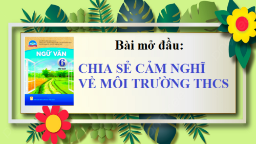 bai-mo-dau-chia-se-cam-nghi-ve-moi-truong-thcs-ngu-van-6-chan-troi-sang-tao