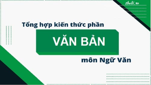 Khái quát về văn bản (Tiếng Việt)